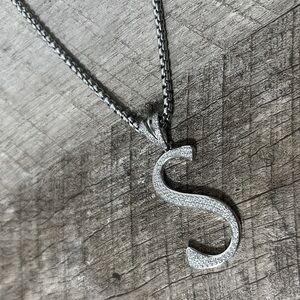 Monogram S Necklace